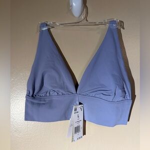 NWT -  Addidas Plunge Bra
Size Large in Periwinkle